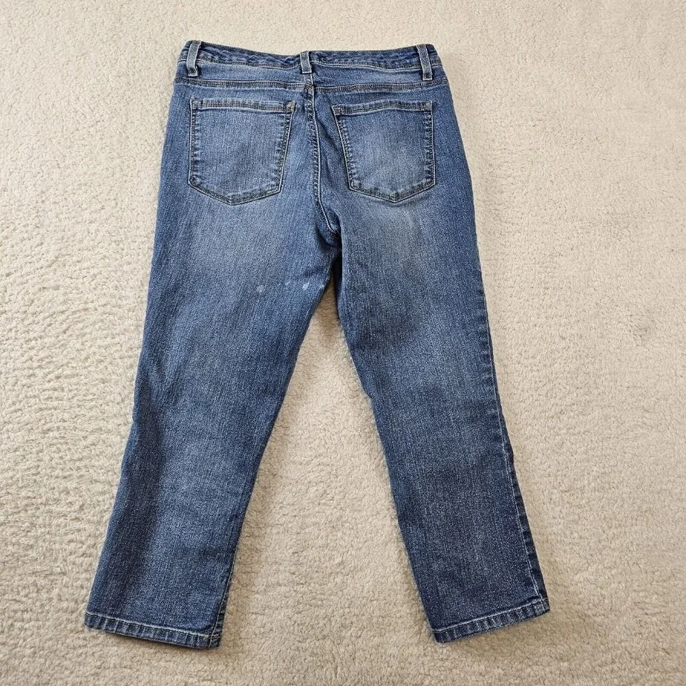 Bandolino‎ Selene Jeans Women's Size 4 Cropped Light Blue Denim Missy